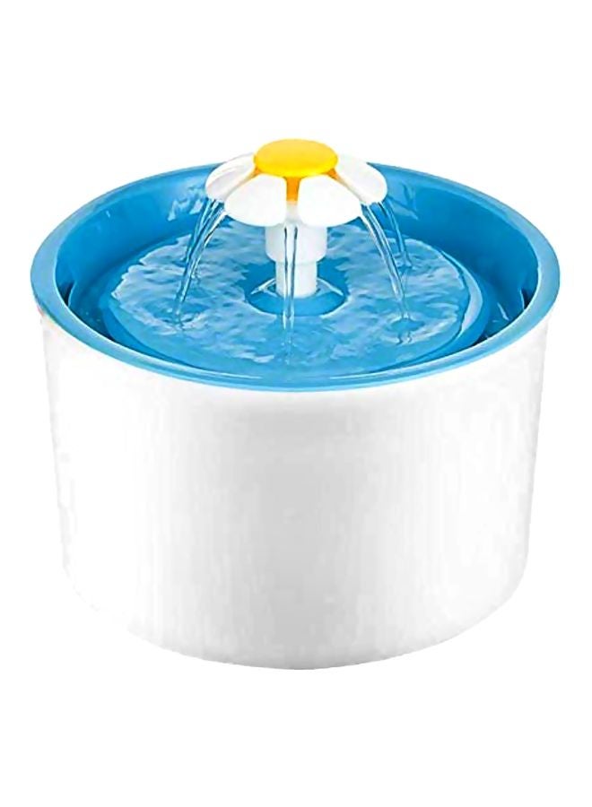 وعاء للحيوانات الأليفة بنافورة كهربائية أوتوماتيكية لشرب الماء أبيض/أزرق/أصفر - Image 1