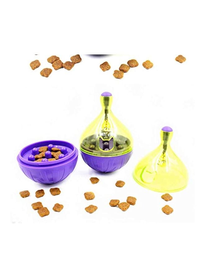 موزع طعام بتصميم بلبل دوار أرجواني / أصفر - Image 3