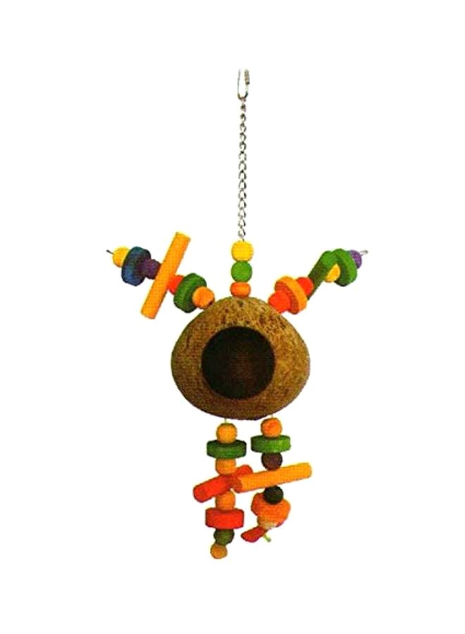 Bird Toy Yellow/Green/Brown
