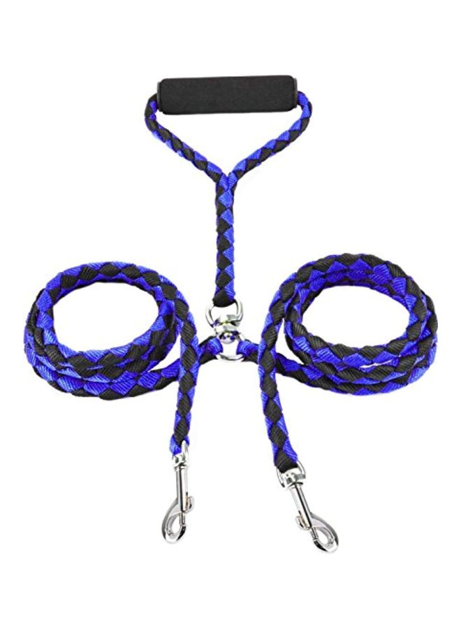 مقود مزدوج لكلبين الأسود / الأزرق - Image 2