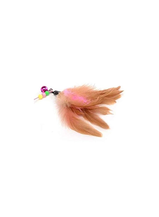 Interactive Toy Feather Bells Brown/Red/Pink - Image 2