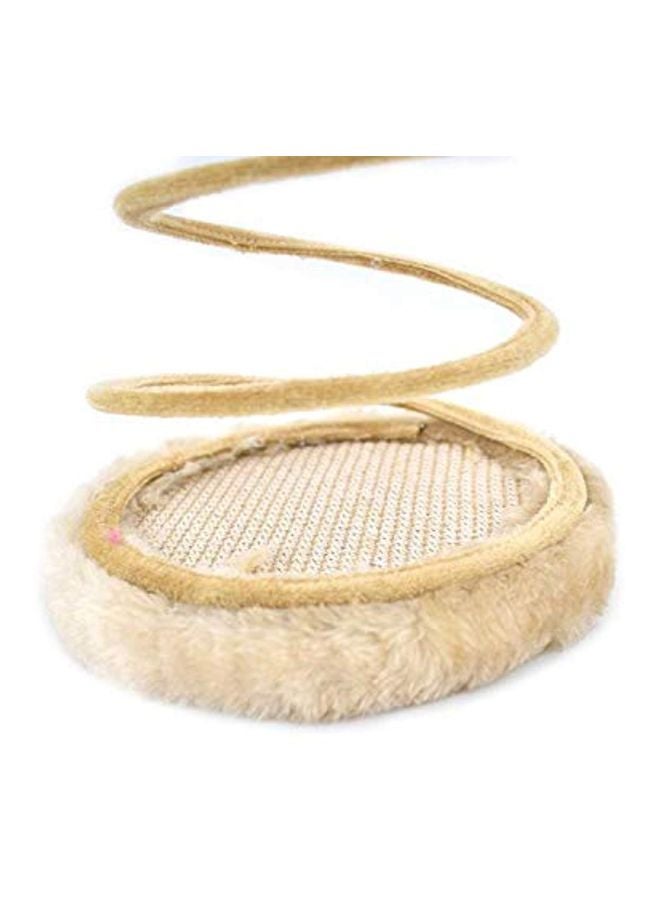 Spiral Mouse Spring Toy Beige - Image 4