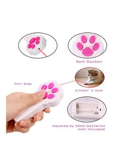LEHSGY Paw Style Interactive Infrared Light Pointer Toy White/Pink  - Image 3