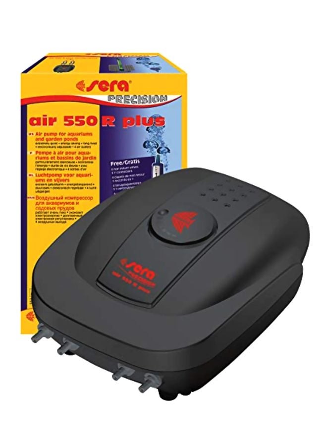 سيرا مضخة هواء 500R بأربع مخارج لأحواض السمك أسود