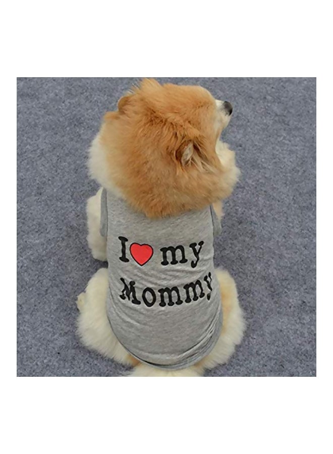زشيكو تيشيرت مطبوع بعبارة “I Love My Mommy” رمادي/ أسود/ أحمر S - Image 3