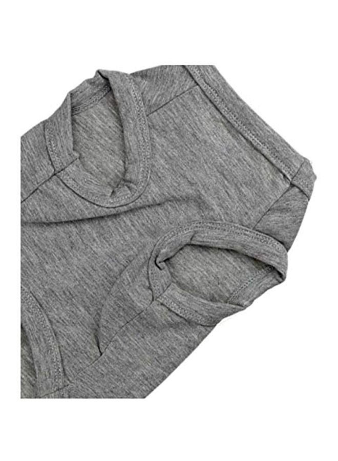 فيست مطبوع عليه عبارة "I Love My Mommy" رمادي/ أسود/ أحمر S - Image 3