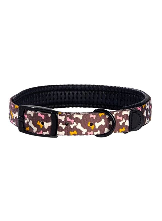 Bobby Nylon Dog Collar Beige/Pink/Yellow M