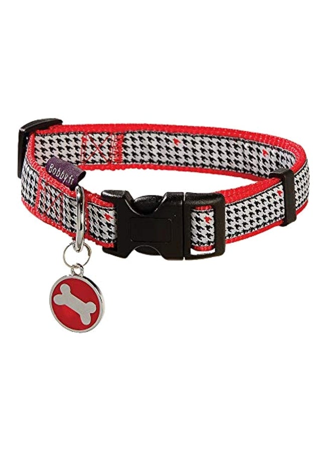 Bobby Pet Collar Red/White/Black M
