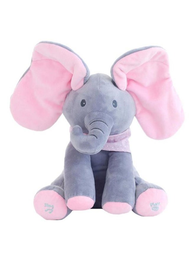 Cool Baby Peek A Boo Music Play Elephant Stuffed Animal