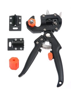 Generic 2-Piece Blades With Scissor Grafting Cutting Tool Garden Fruit Tree Black 27.5 x 15 x 2centigram 