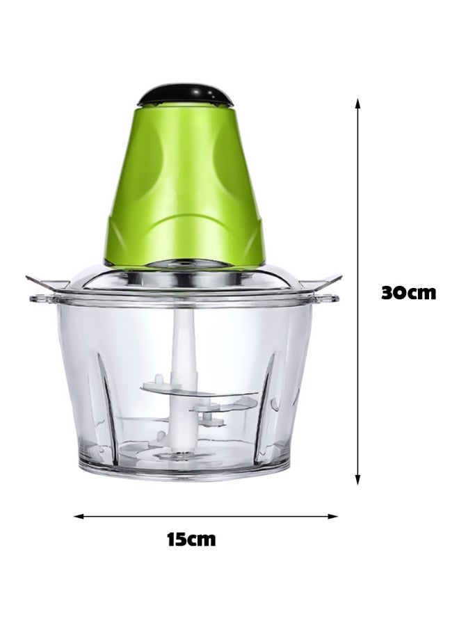 مطحنة لحوم وخضراوات بقوة 200 وات 250.0 W F-1 شفاف / أخضر  - Image 3