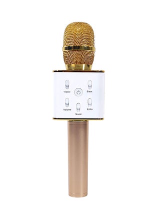 Q7 Bluetooth Karaoke Microphone With Speaker Q7 Gold/White - v1560490252/N18110436A_1