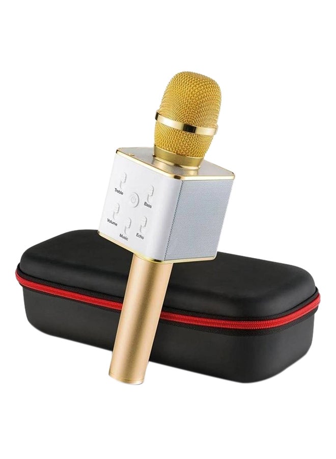 Q7 Bluetooth Karaoke Microphone With Speaker Q7 Gold/White