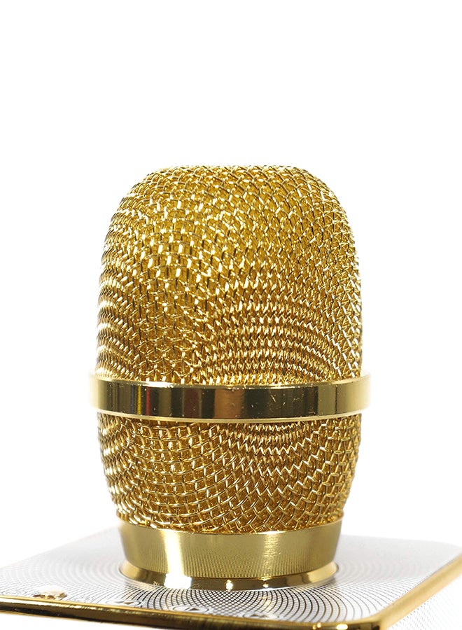 Q7 Bluetooth Karaoke Microphone With Speaker Q7 Gold/White