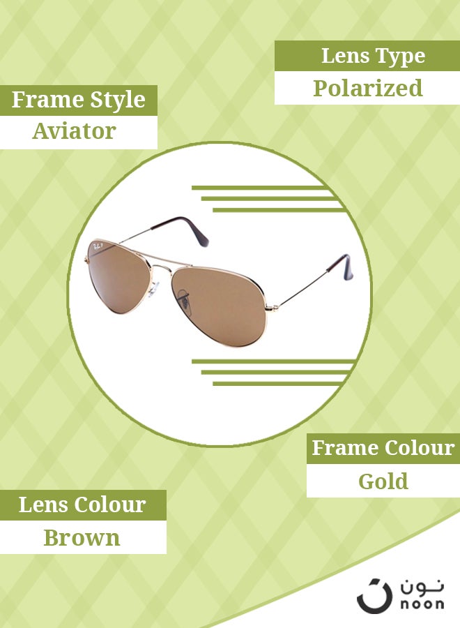 Ray-Ban - Polarized Aviator Sunglasses - Lens Size: 58 mm - Image 1