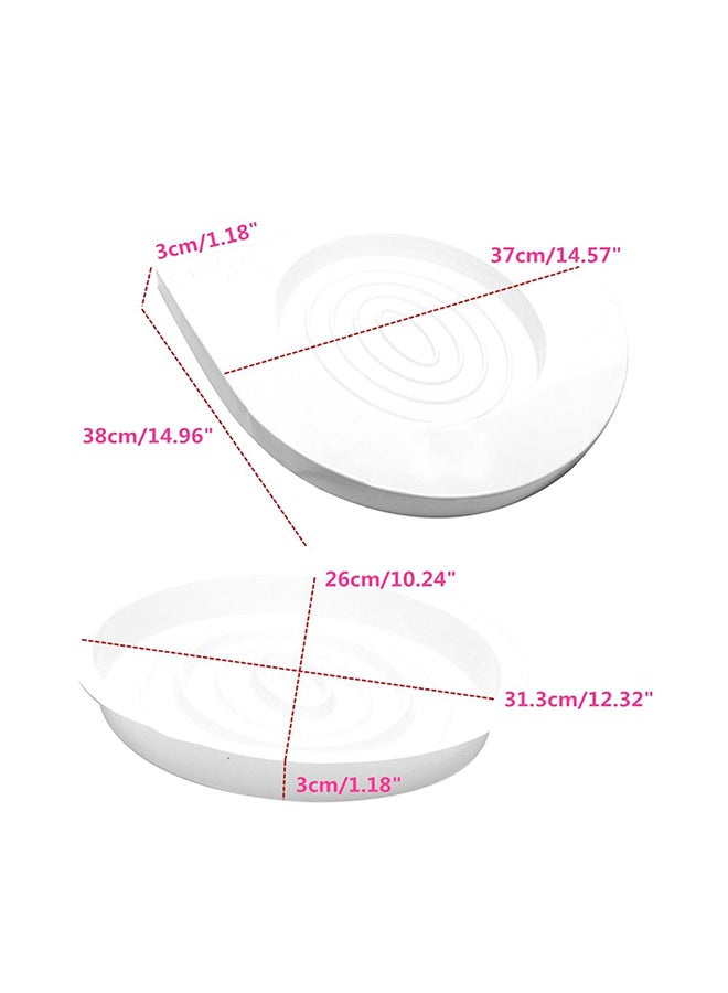 Cat Toilet Training Kit Litter Tray Box White 40.5x4.5x39cm - Image 2