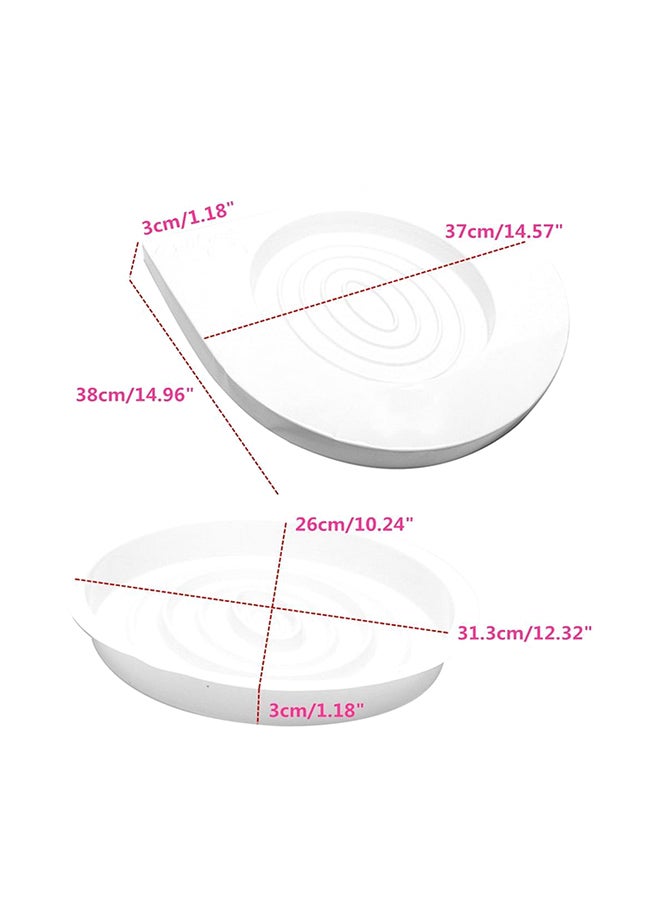 Cat Toilet Training Kit Litter Tray Box White 40.5x4.5x39cm - Image 3