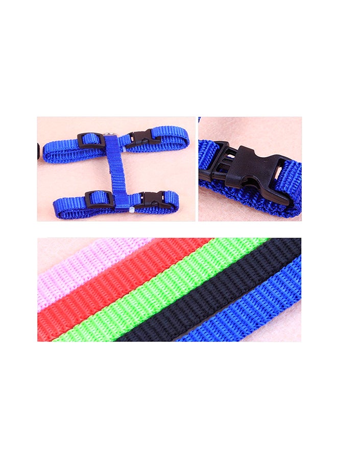 Generic Adjustable Pet Cat Nylon Collar Lead Leash Pet Harness Belt Pink 8.66x0.79x6.89inch  - Image 4