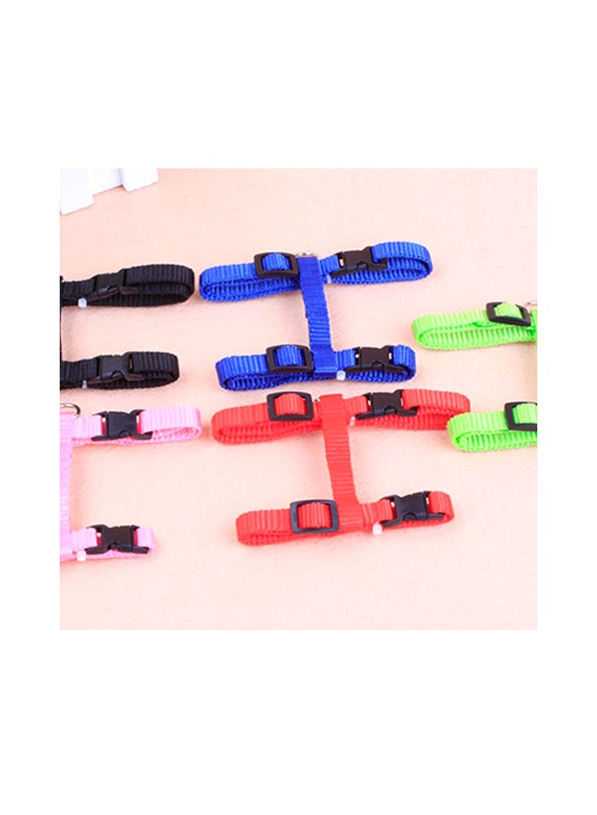 Generic Adjustable Pet Cat Nylon Collar Lead Leash Pet Harness Belt Red 8.66x0.79x6.89inch  - Image 2