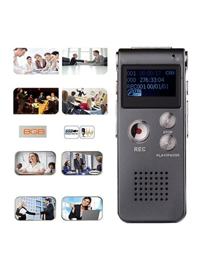 Generic - 8GB Digital Voice Recorder Pen With LCD Screen And MP3 Player 415662 Grey - Image 1