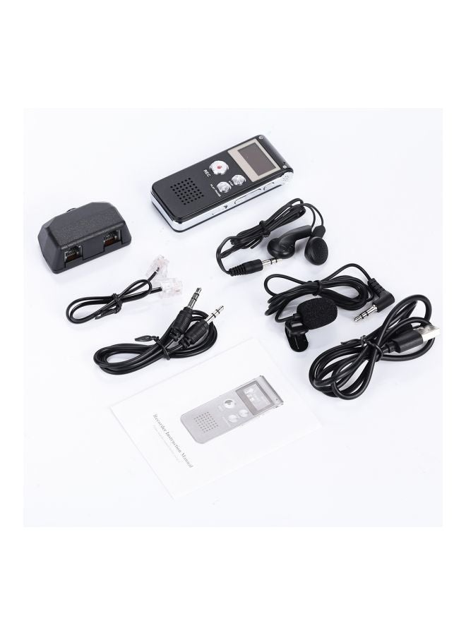 8GB Digital Voice Recorder Pen With LCD Screen And MP3 Player 415662 Black - Image 4