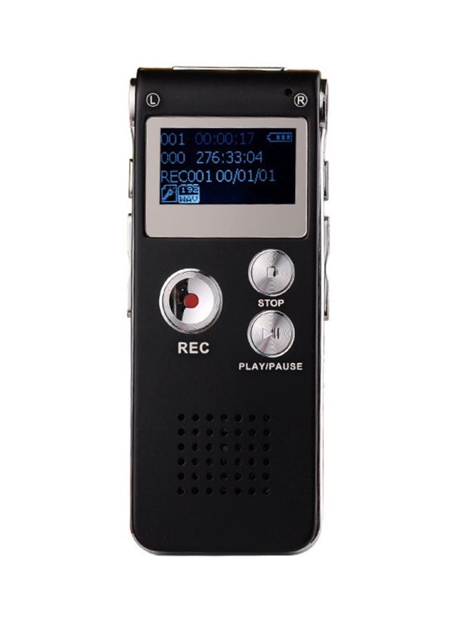 8GB Digital Voice Recorder Pen With LCD Screen And MP3 Player 415662 Black - Image 1