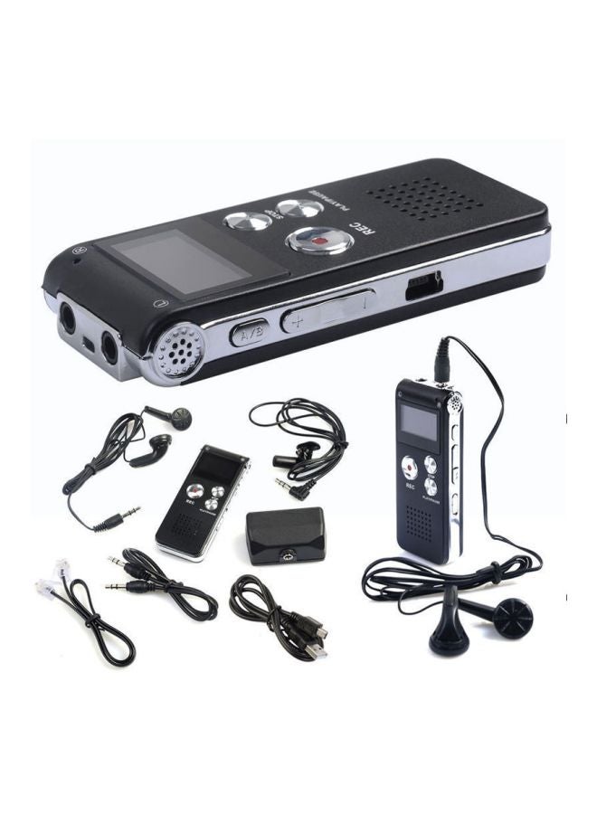 8GB Digital Voice Recorder Pen With LCD Screen And MP3 Player 415662 Black - Image 3