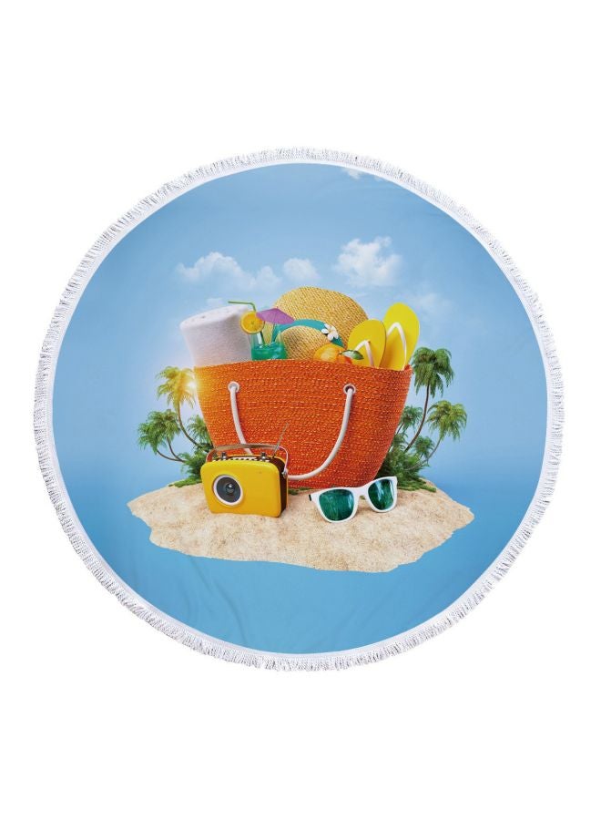 منشفة شاطئ مطبوعة