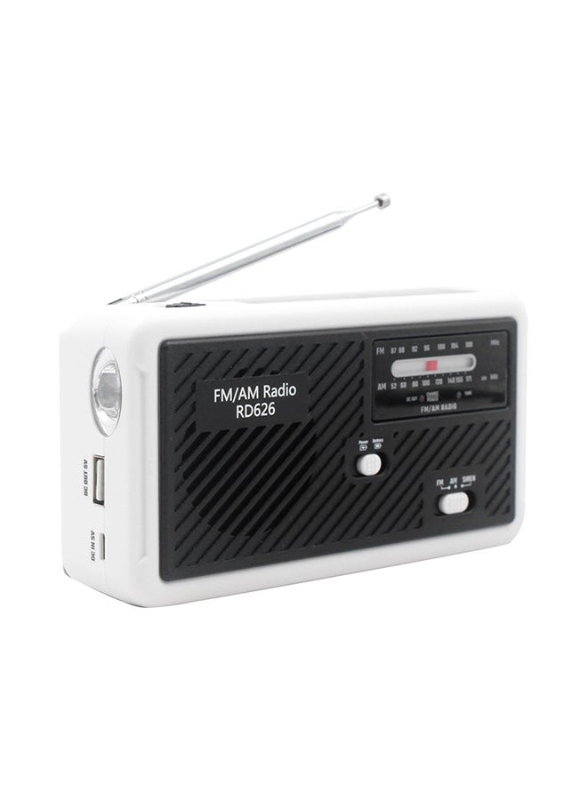 FM/AM Dual-Band Digital Radio V580 White with Black  - Image 1