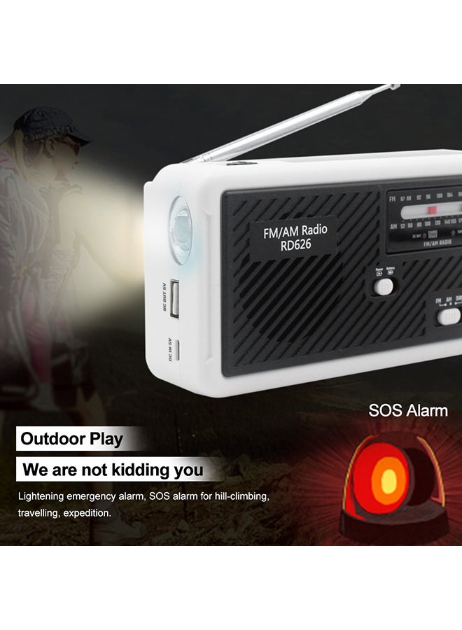 FM/AM Dual-Band Digital Radio V580 White with Black  - Image 5