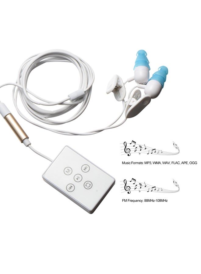 CJX 278 IPX8 Waterproof 4GB MP3 Player With Headphones V581 White  - Image 4