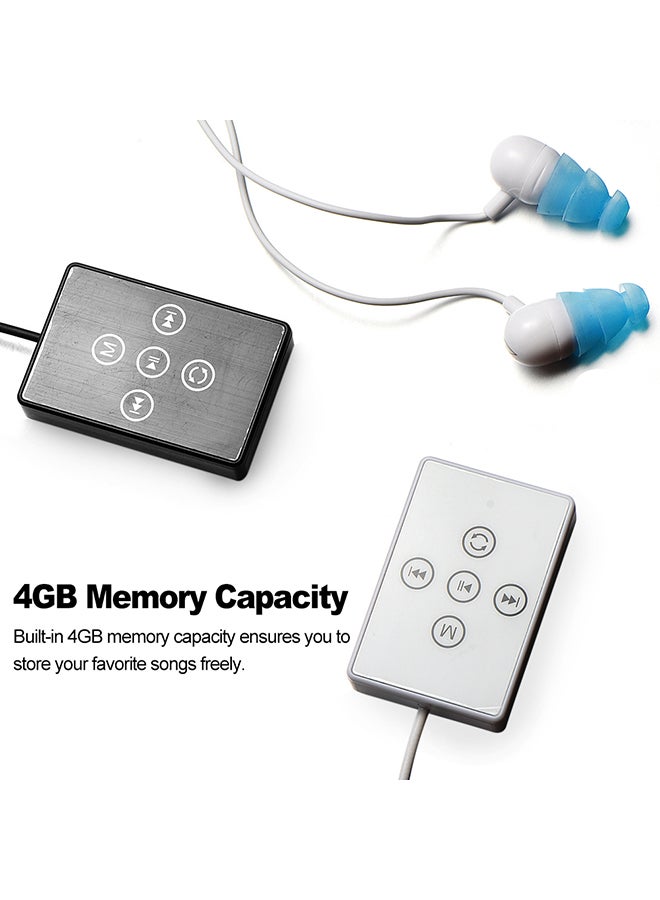 CJX 278 IPX8 Waterproof 4GB MP3 Player With Headphones V581 White  - Image 5