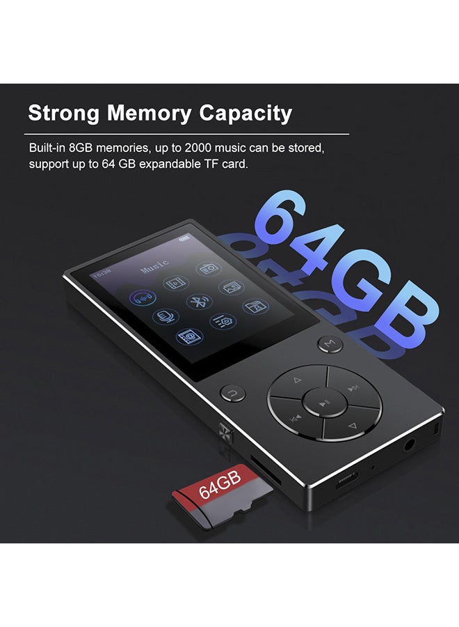 رويزو مشغل أغاني MP3/MP4 يعمل بالبلوتوث V546 أسود - Image 3