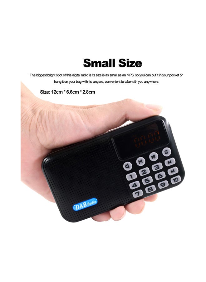 Portable Digital Radio V549 Black with Grey - Image 4