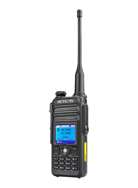 Two-Way Handheld Intercom IP67 Waterproof Walkie Talkie V475 Black