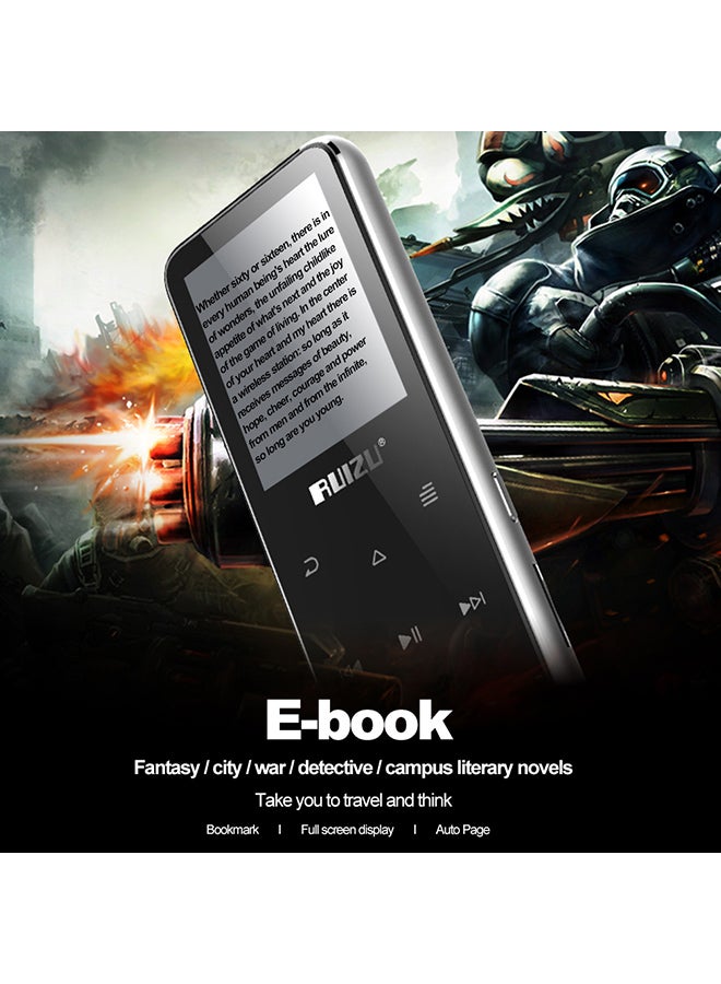 RUIZU - MP3/MP4 Digital Player With Headphones V488 Black - Image 1