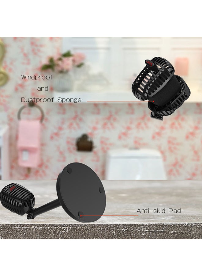 جياز ميكروفون سلكي محمول V570 أسود - Image 5
