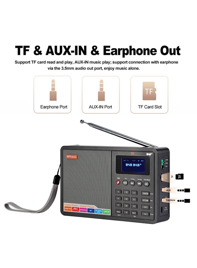 Gtmedia Portable Digital Radio V473 Black  - Image 2