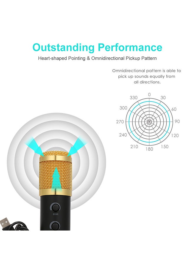 Generic USB Condenser Microphone V543 Black  - Image 5