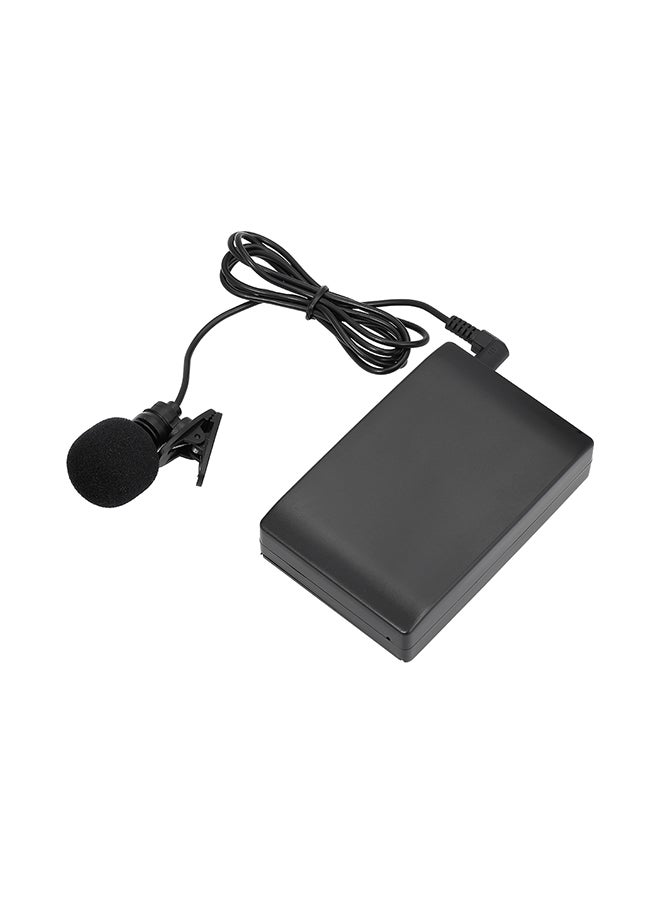 Mini Wireless Clip-on FM Microphone V466 Black  - Image 1