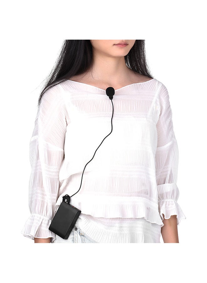 Mini Wireless Clip-on FM Microphone V466 Black  - Image 3