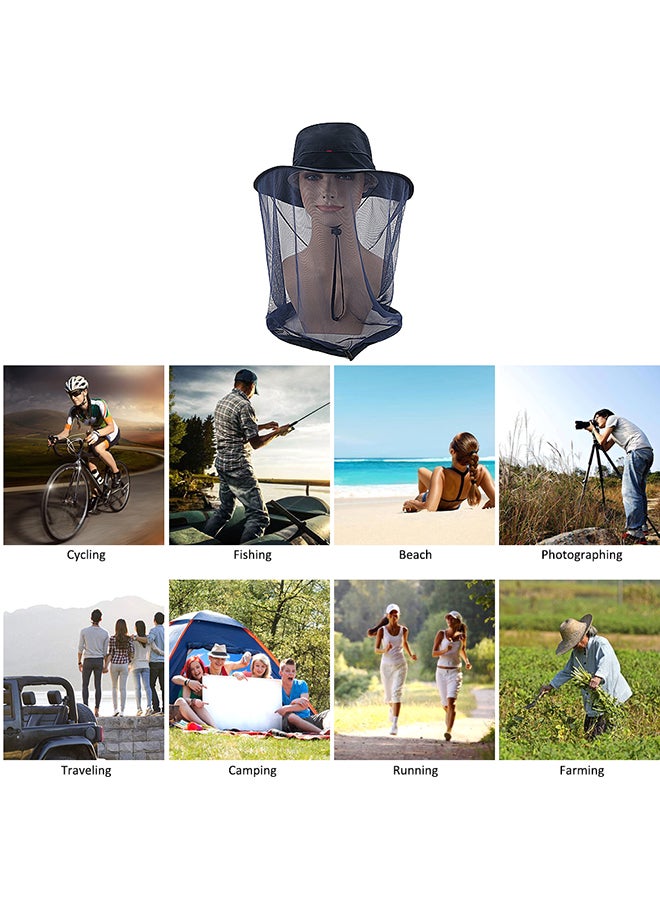 LIXADA - Anti-mosquito Mask Hat With Head Net Mesh - Image 1