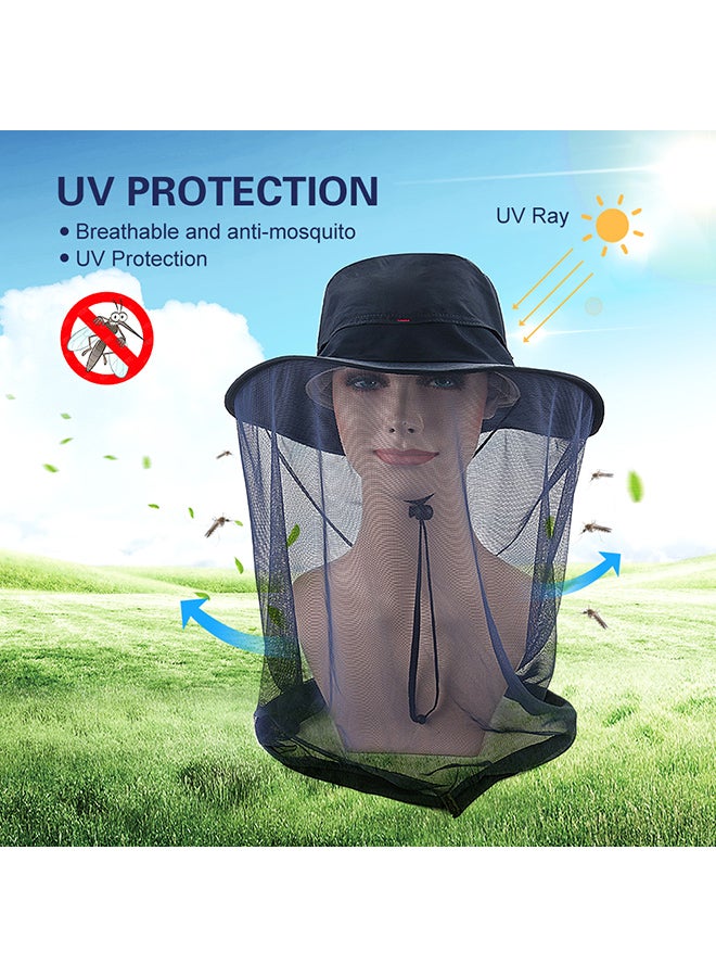 LIXADA - Anti-mosquito Mask Hat With Head Net Mesh - Image 1