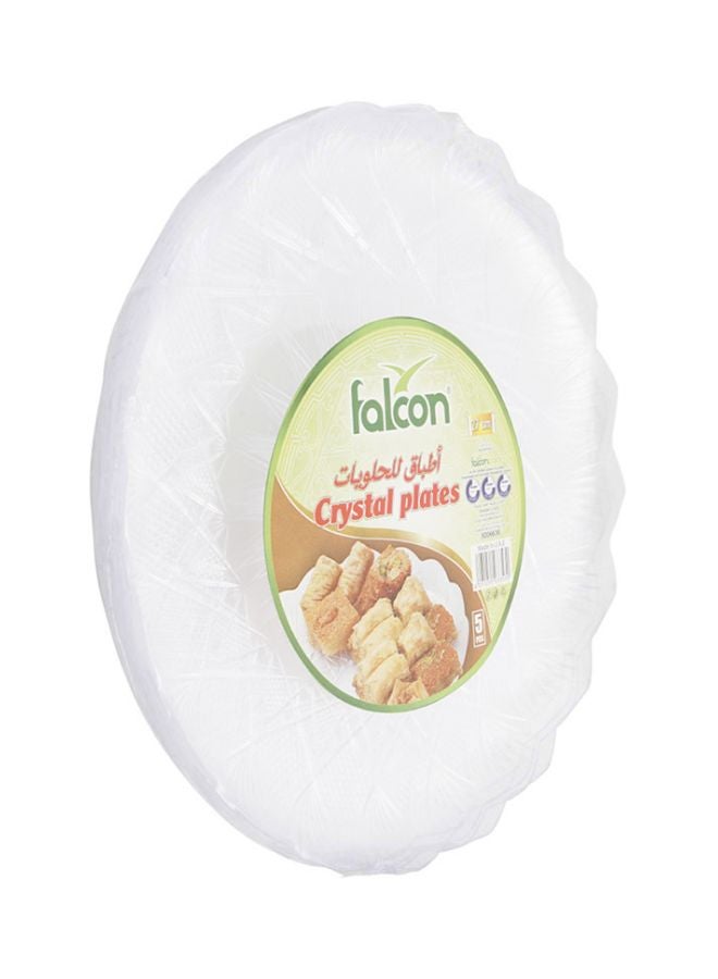 فالكون أطباق دائرية كريستالية من فالكون شفاف 30سم
