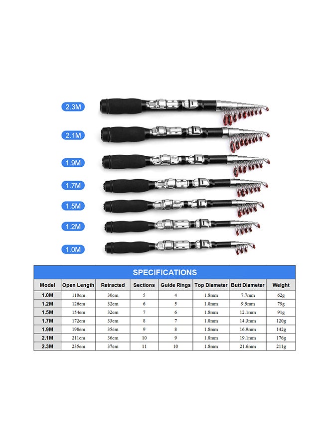 ليكسادا صنارة صيد تلسكوبية صغيرة محمولة - Image 3