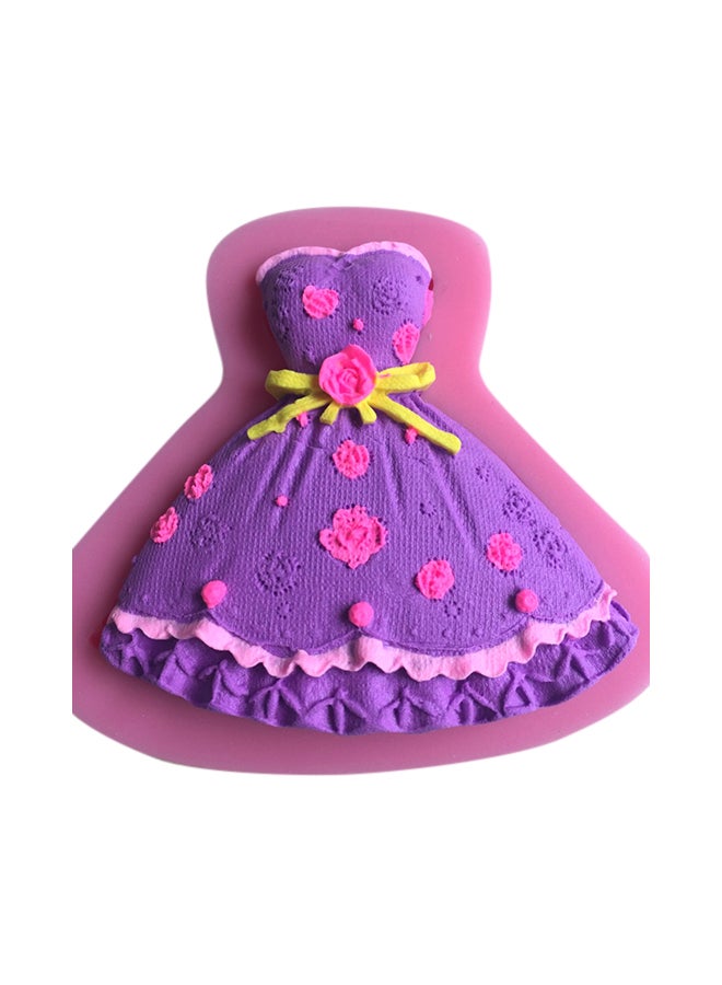 Wedding Dress Fondant DIY Cake Mould Pink  - Image 2