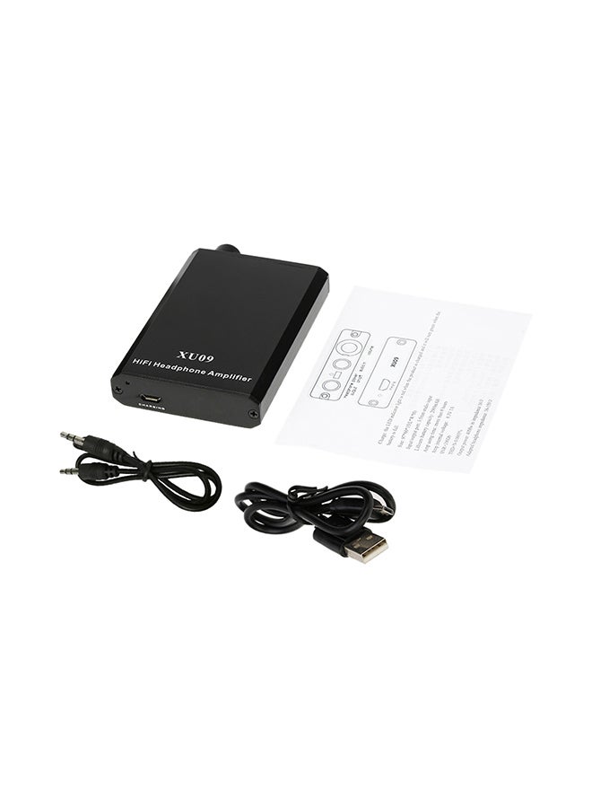 Portable Hi-Fi Headphone Amplifier Audio Device V387 Black  - Image 4