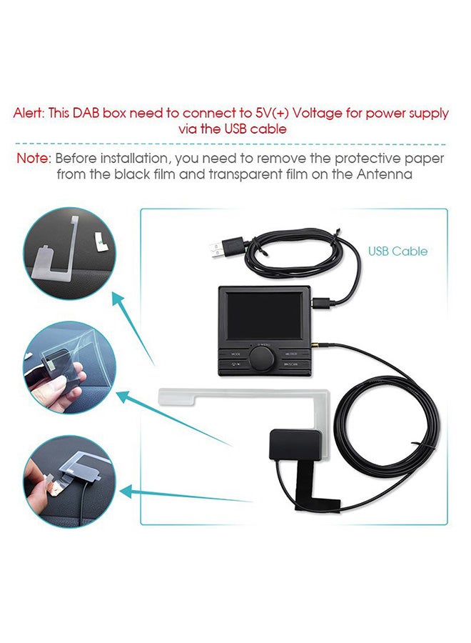 Digital Radio Antenna Tuner FM Transmission V403 Black  - Image 4