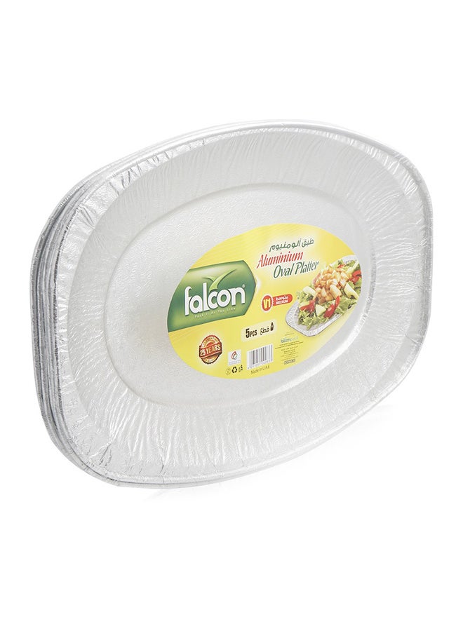 Falcon Aluminium Oval Platter White - Image 2