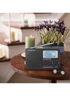 Retekess Pocket Stereo Digital Tuning Radio Receiver With Earphone V410 Black  - Image 5